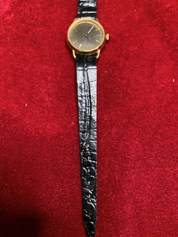 RELOJ; «THERMIDOR» MUJER CHAPADO EN DORADO Y  PULSERA DE CUERO - Imagen 5