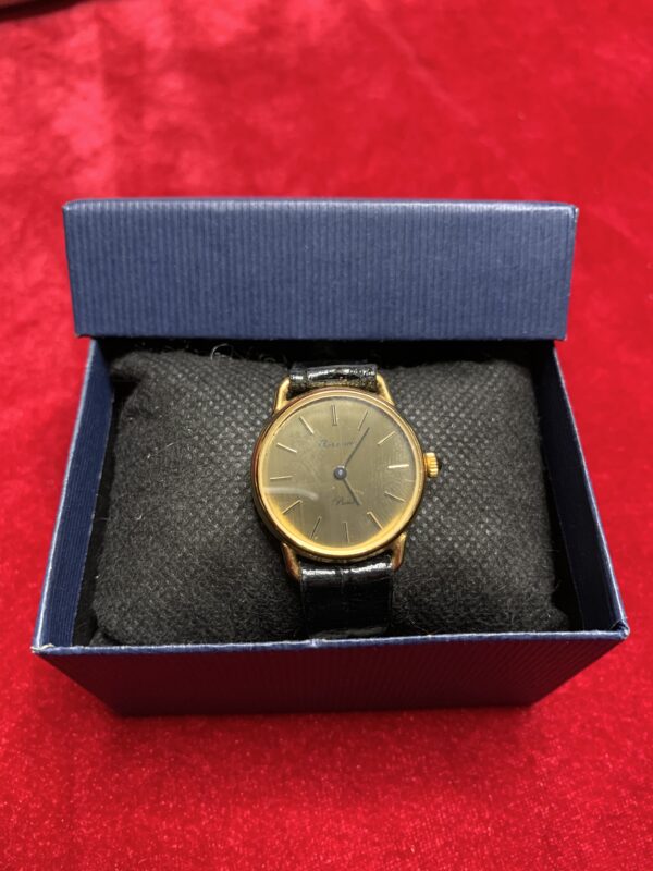 RELOJ; «THERMIDOR» MUJER CHAPADO EN DORADO Y  PULSERA DE CUERO - Imagen 9