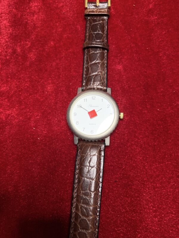 RELOJ; «THERMIDOR» MUJER CAJA CHAPADA EN ORO Y  PULSERA DE CUERO - Imagen 3