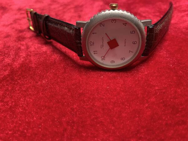 RELOJ; «THERMIDOR» MUJER CAJA CHAPADA EN ORO Y  PULSERA DE CUERO - Imagen 5