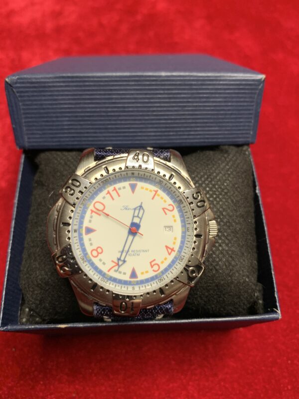 RELOJ; «THERMIDOR» HOMBRE CAJA DE ACERO PULSERA EN CUERO Y NYLON - Imagen 21