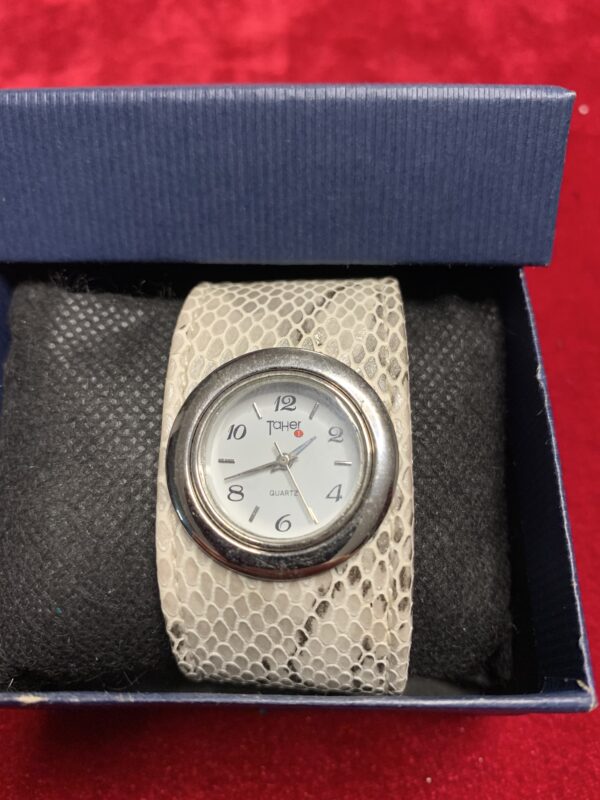 RELOJ; «TAHER» MUJER CAJA DE METAL PULSERA IMITACIÓN SERPIENTE - Imagen 14