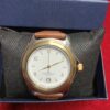 RELOJ; «THERMIDOR» HOMBRE BISEL DORADO Y PULSERA DE CUERO - Imagen 11