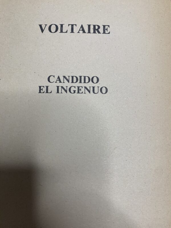 LIBROS; «CÁNDIDO - EL INGENUO» VOLTAIRE. - Imagen 6