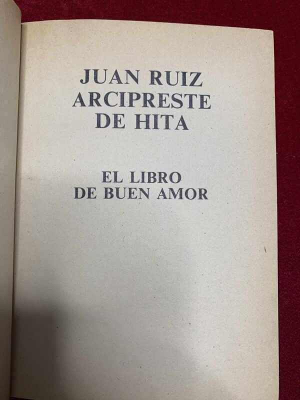 LIBROS; «LIBRO DEL BUEN AMOR» ARCIPRESTE HITA. - Imagen 6