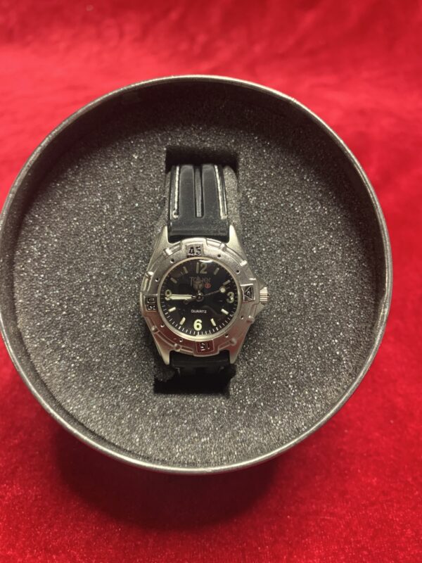 RELOJ; «TAHER» INFANTIL CAJA DE METAL CON PULSERA DE CUERO - Imagen 2