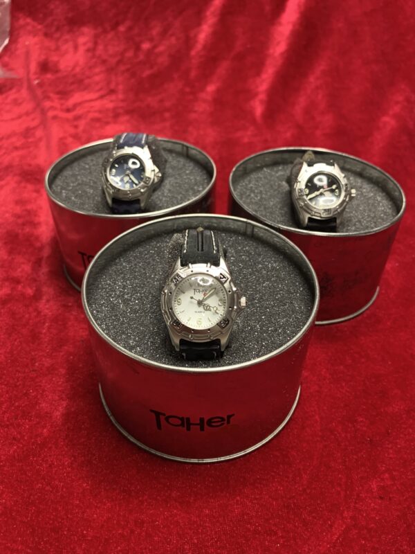 RELOJ; «TAHER» INFANTIL CAJA DE METAL CON PULSERA DE CUERO - Imagen 15