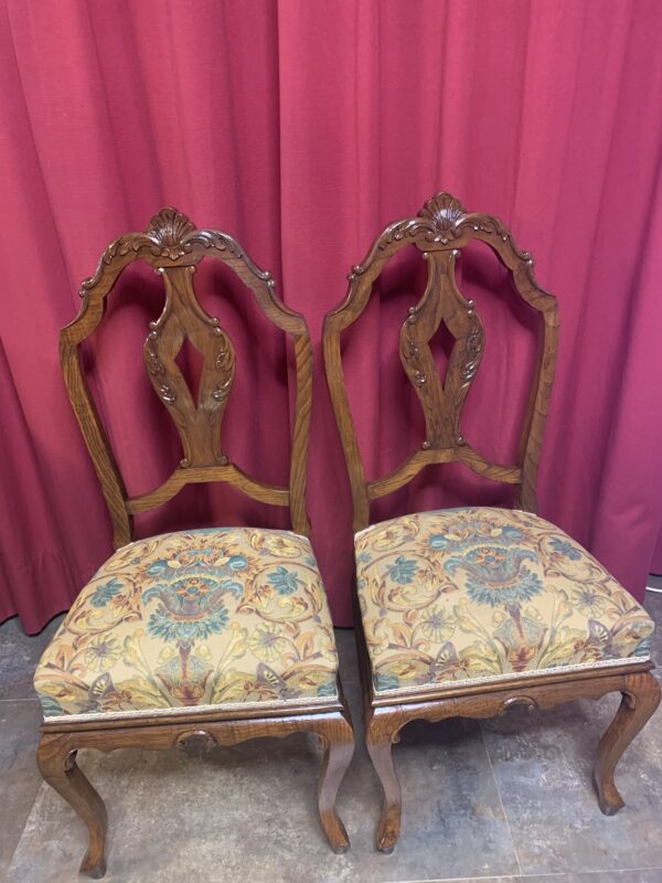 SILLAS; CONJUNTO 2 SILLAS CLÁSICAS SIGLO XIX.