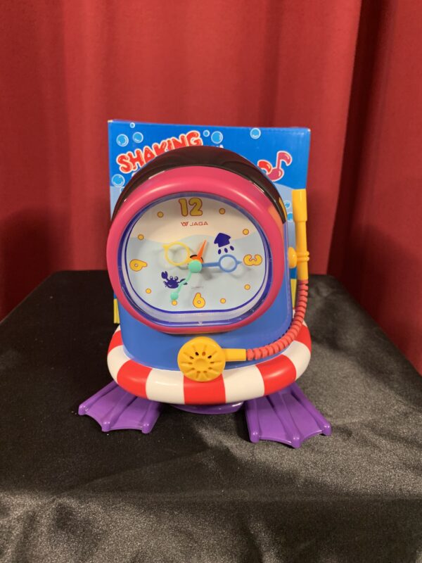 RELOJ;  DESPERTADOR INFANTIL MUSICAL CON MOVIMIENTO SUBMARINISTA - Imagen 3