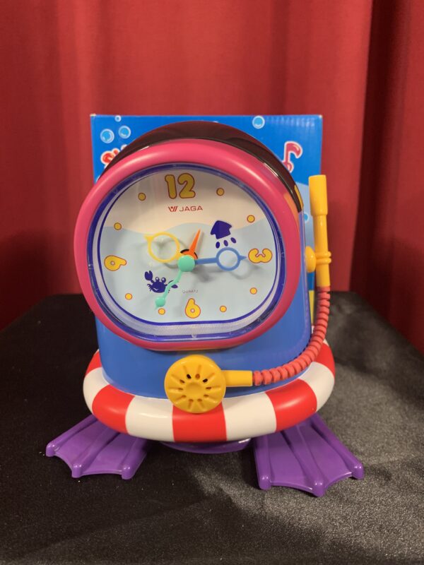 RELOJ;  DESPERTADOR INFANTIL MUSICAL CON MOVIMIENTO SUBMARINISTA - Imagen 5