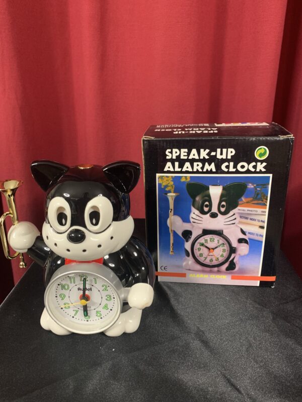 RELOJ;  DESPERTADOR INFANTIL MUSICAL CON MOVIMIENTO GATO - Imagen 2