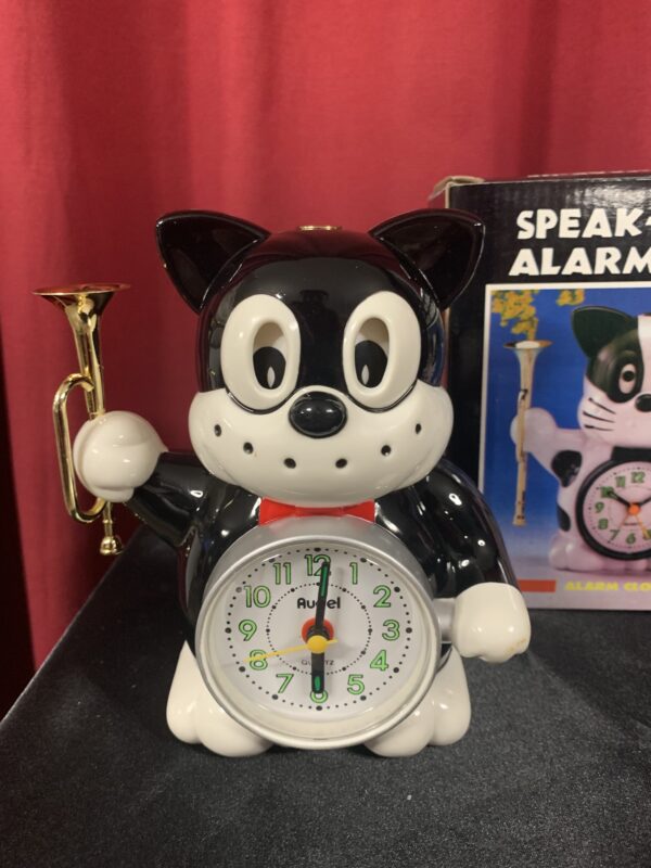 RELOJ;  DESPERTADOR INFANTIL MUSICAL CON MOVIMIENTO GATO