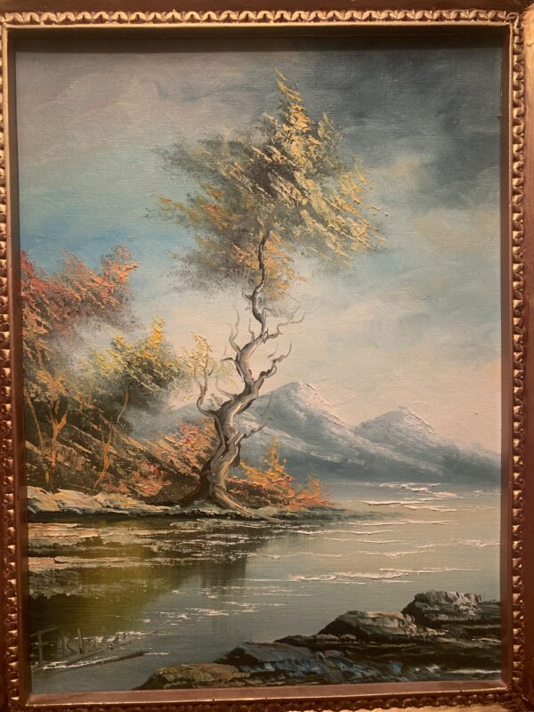 CUADRO; OLEO SOBRE TABLA DEL ARTISTA F. BLASCO - Imagen 3