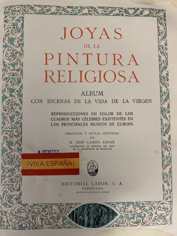 LIBROS; LOTE 2 VOLUMENES JOYAS DE LA PINTURA RELIGIOSA, «ASUNTOS DE LA VIDA DE JESÚS Y DE LA VIRGEN. - Imagen 23
