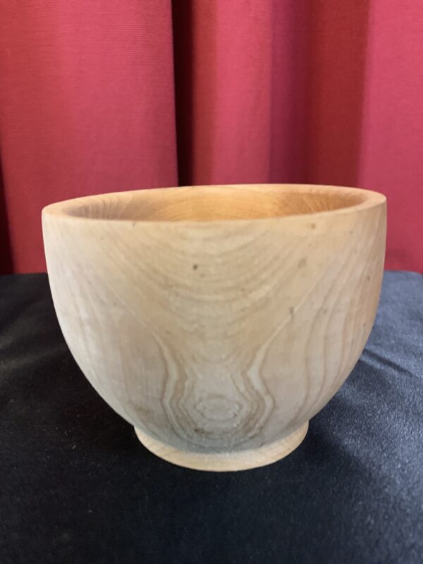 MENAJE; CUNCA VINTAGE DE MADERA PARA BEBIDAS