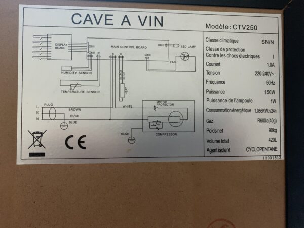 NEVERA; GRAN CAVA PARA VINOS MARCA LE SOMMELIERE - Imagen 9