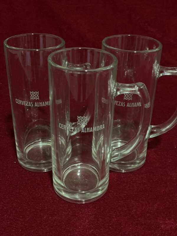 COPAS; LOTE 3 JARRAS CERVEZAS ALHAMBRA AÑOS 90. - Imagen 3