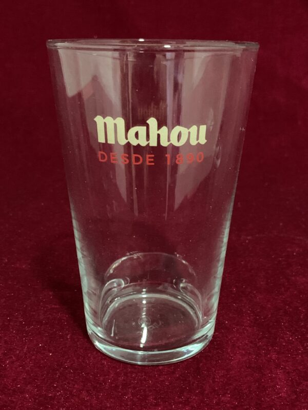COPAS; LOTE 4 VASOS CORTO CERVEZA MAHOU AÑOS 90. - Imagen 5