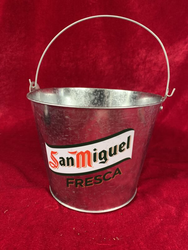 PUBLICIDAD; CUBO METÁLICO CERVECERO SAN MIGUEL. - Imagen 7