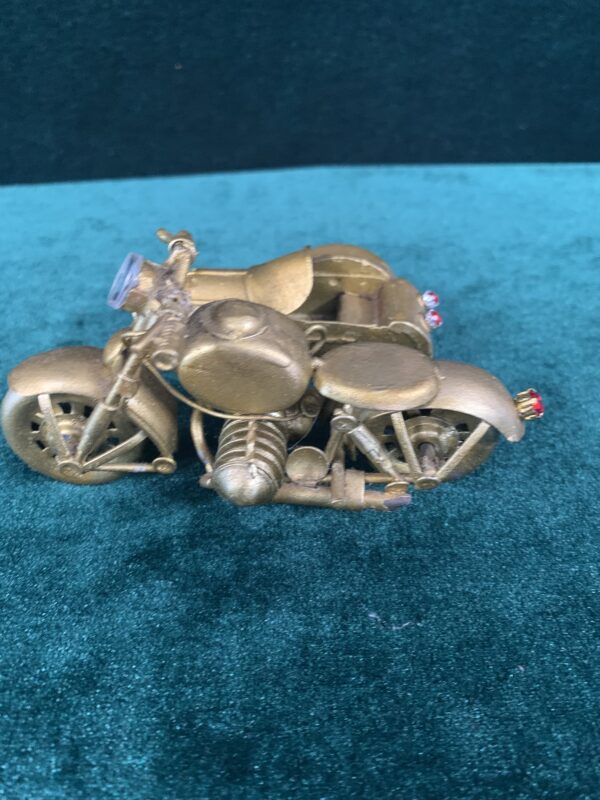 MODELISMO; MOTO DE METAL ARTESANAL AÑOS 70 - Imagen 3