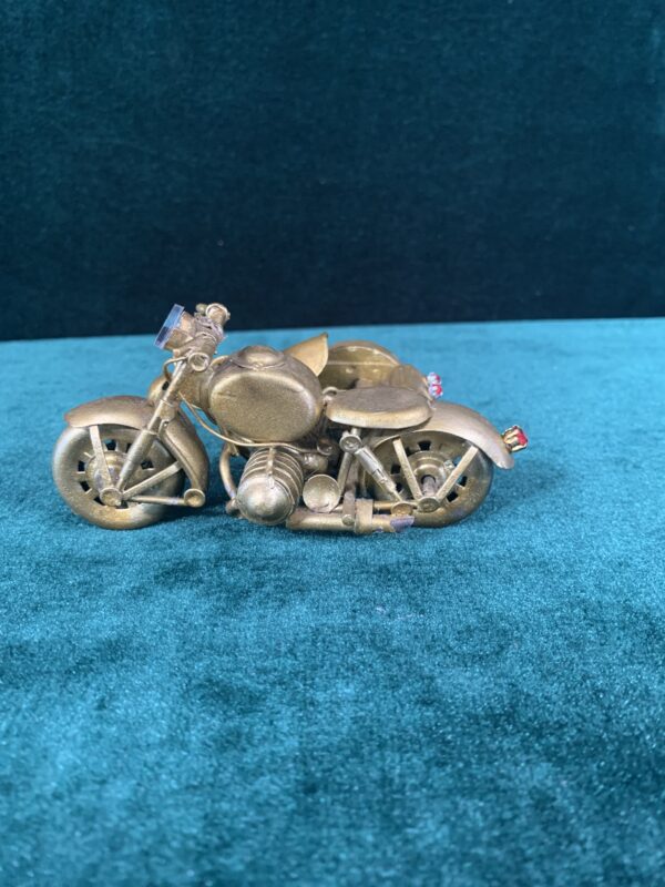 MODELISMO; MOTO DE METAL ARTESANAL AÑOS 70 - Imagen 4