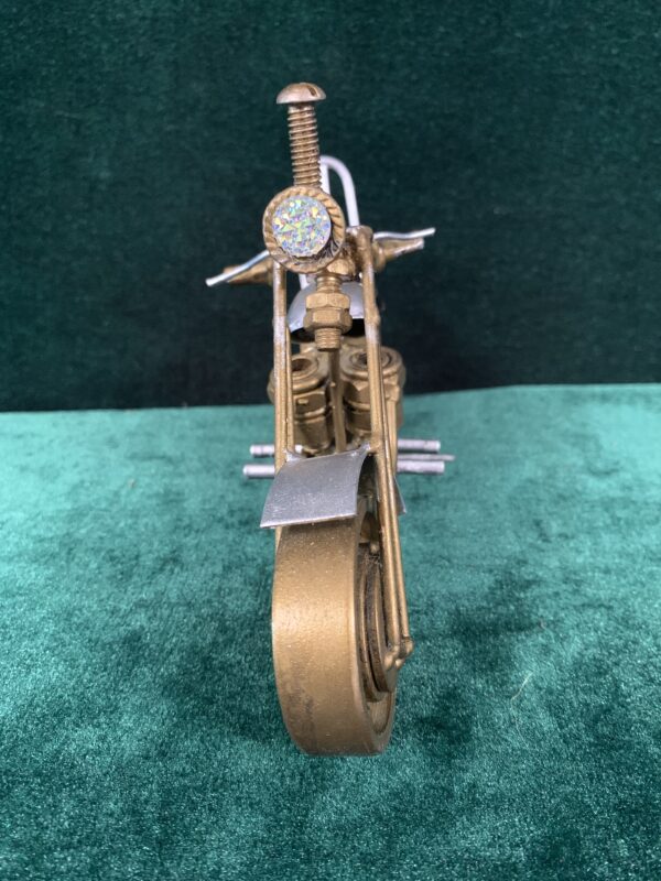 MODELISMO; MOTO DE METAL FABRICACIÓN ARTESANAL AÑOS 70. - Imagen 10