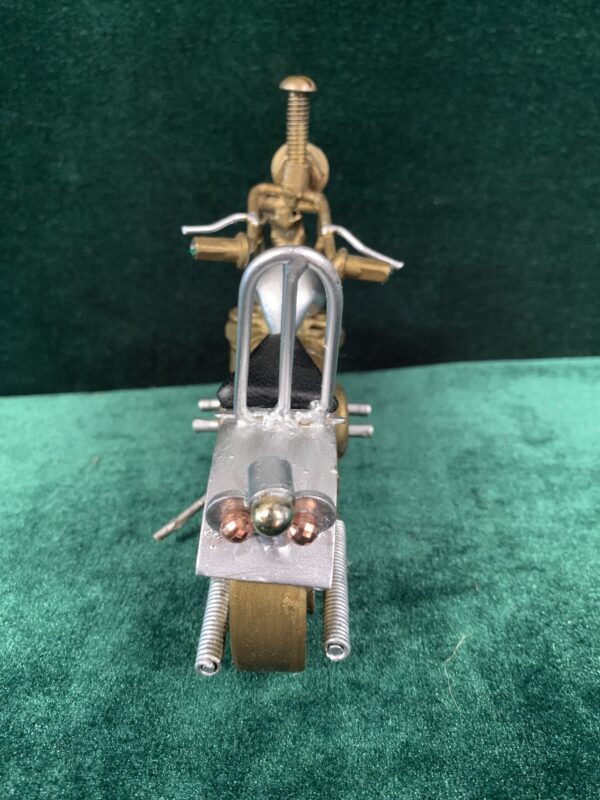 MODELISMO; MOTO DE METAL FABRICACIÓN ARTESANAL AÑOS 70. - Imagen 11
