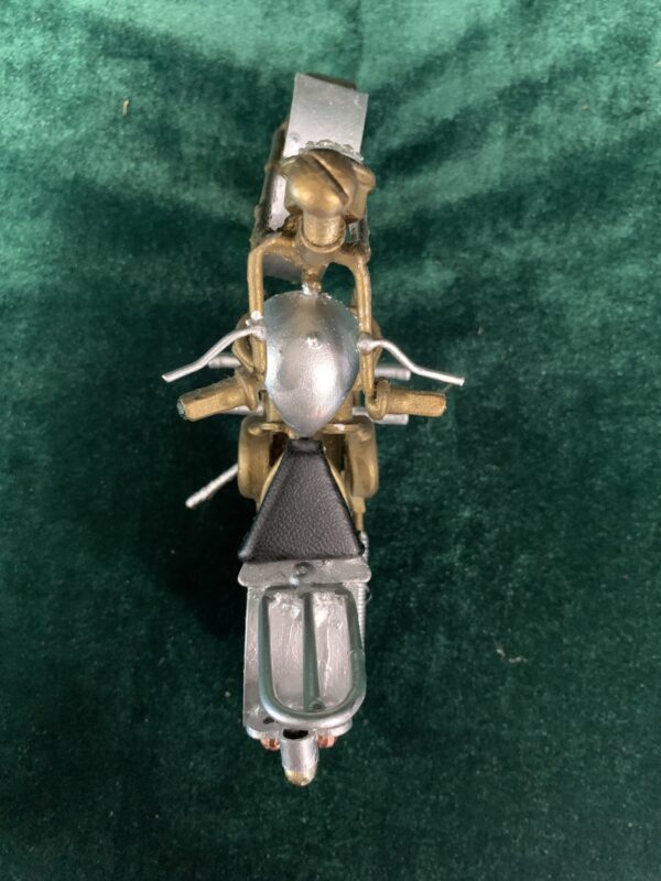 MODELISMO; MOTO DE METAL FABRICACIÓN ARTESANAL AÑOS 70. - Imagen 12