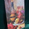CUADRO PAREJA DE LAMINAS TELA SOBRE TABLA ”EL VINO”. - Imagen 8