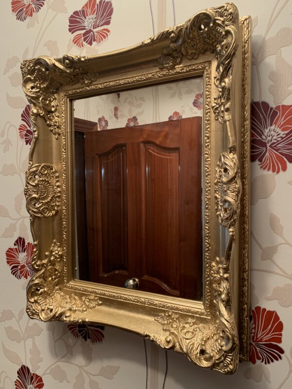 ESPEJOS; MODELO ANTIGUO, ESPEJO ISABELINO EN MADERA, DE ESTILO ROCOCÓ S.XIX. - Imagen 8