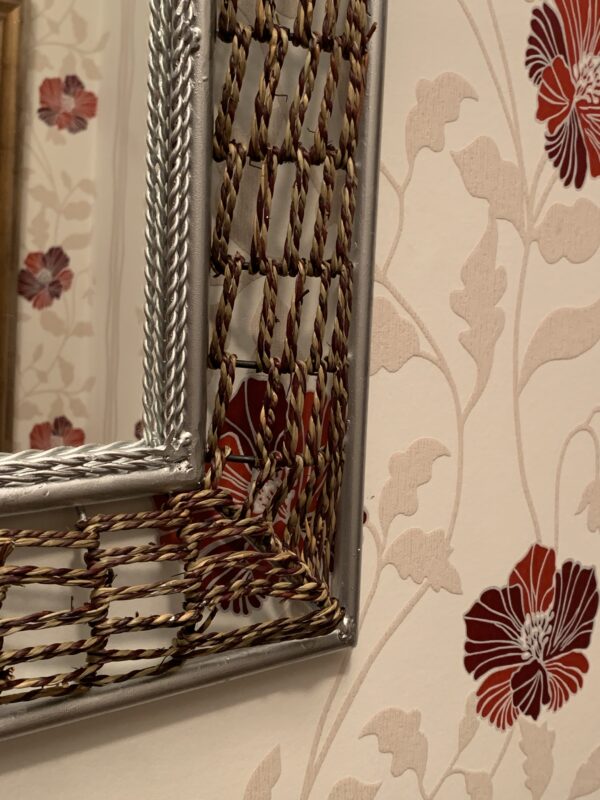 ESPEJOS; <<MODELO ALDEA>> ESPEJO ABOVEDADO DE METAL, DE ESTILO RUSTICO, NUEVO. - Imagen 12