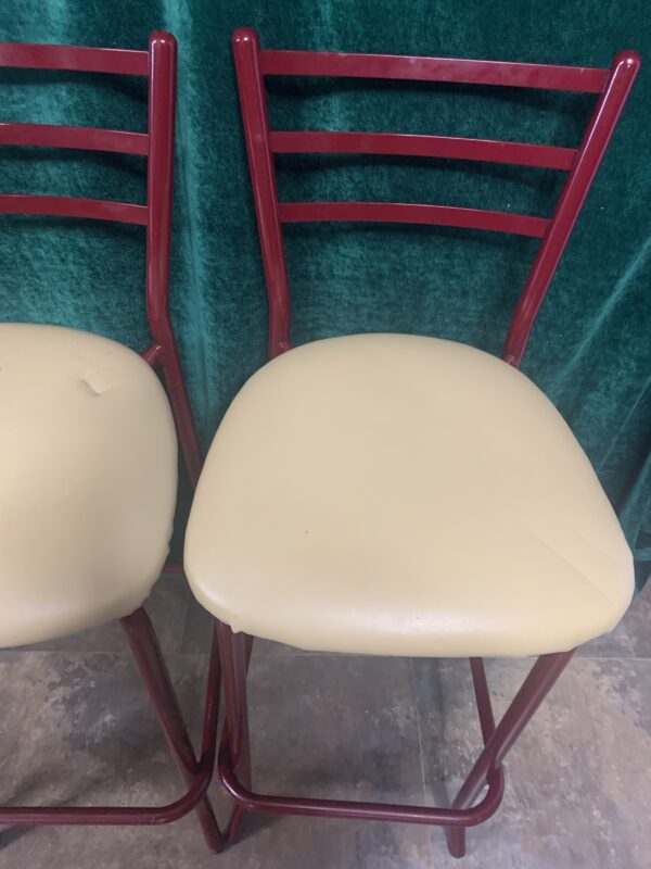 SILLAS; TABURETE ALTO BARRA O MESA EN METAL TAPIZADO - Imagen 5