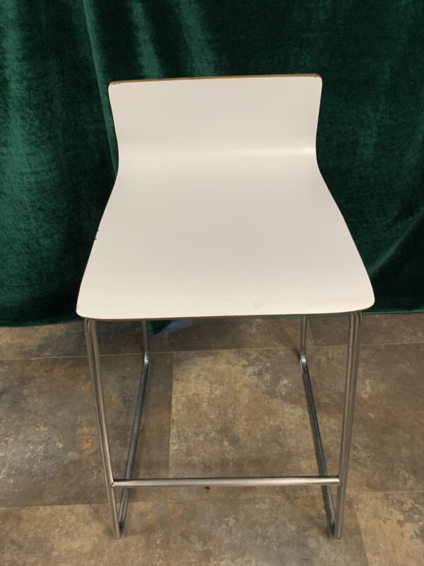 SILLAS; TABURETE ALTO METAL CON ASIENTO EN MADERA. - Imagen 5