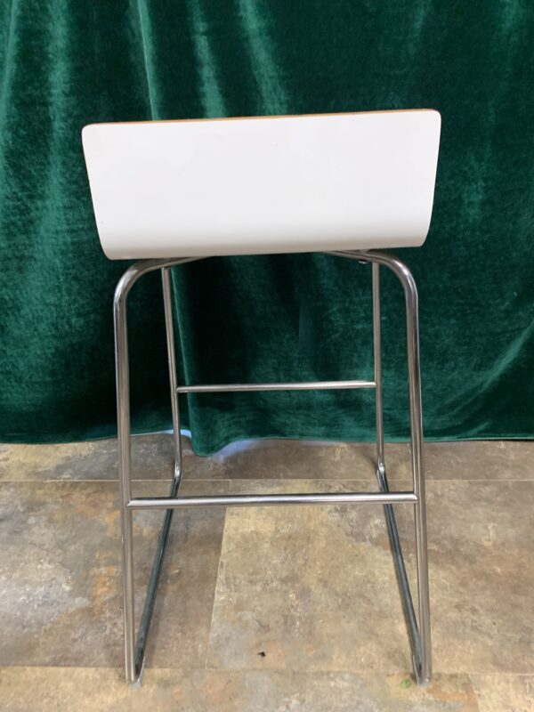 SILLAS; TABURETE ALTO METAL CON ASIENTO EN MADERA. - Imagen 8