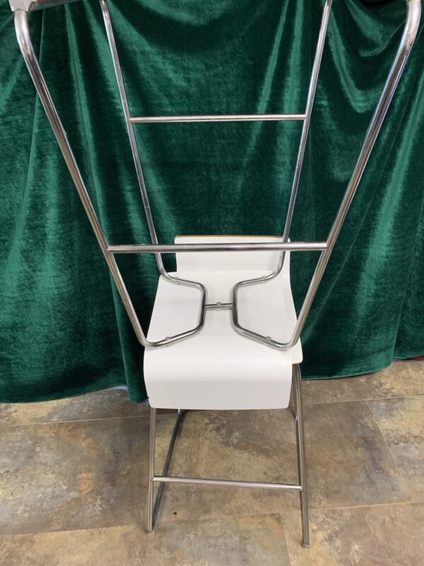 SILLAS; TABURETE ALTO METAL CON ASIENTO EN MADERA. - Imagen 9