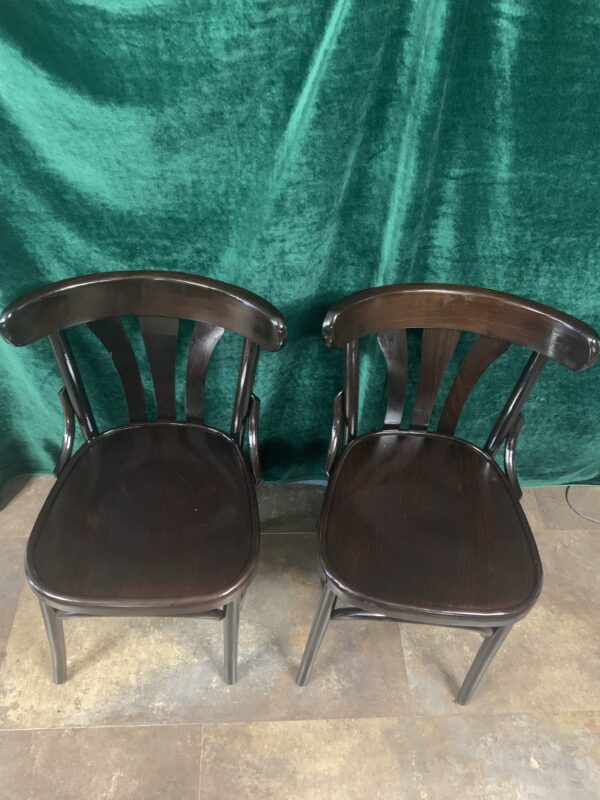 SILLAS; MODELO THONET COLOR WENGUE EN MADERA DE HAYA. - Imagen 5