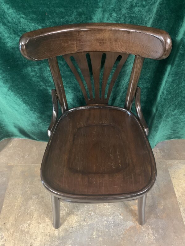 SILLAS; MODELO THONET BISTRÓ COLOR WENGUE EN MADERA PINO PORTUGUES