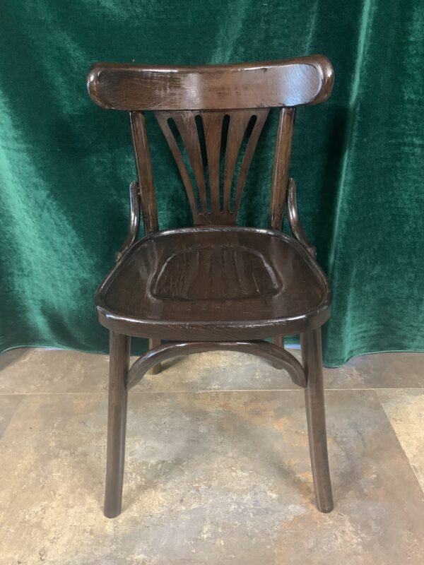 SILLAS; MODELO THONET BISTRÓ COLOR WENGUE EN MADERA PINO PORTUGUES - Imagen 6