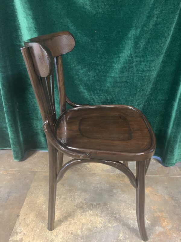 SILLAS; MODELO THONET BISTRÓ COLOR WENGUE EN MADERA PINO PORTUGUES - Imagen 9
