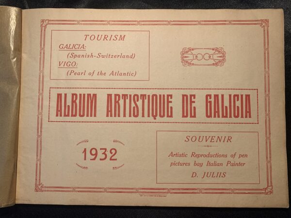 LIBROS; ANTIGUO ALBUM ARTISTICO DE GALICIA (VIGO) 1932