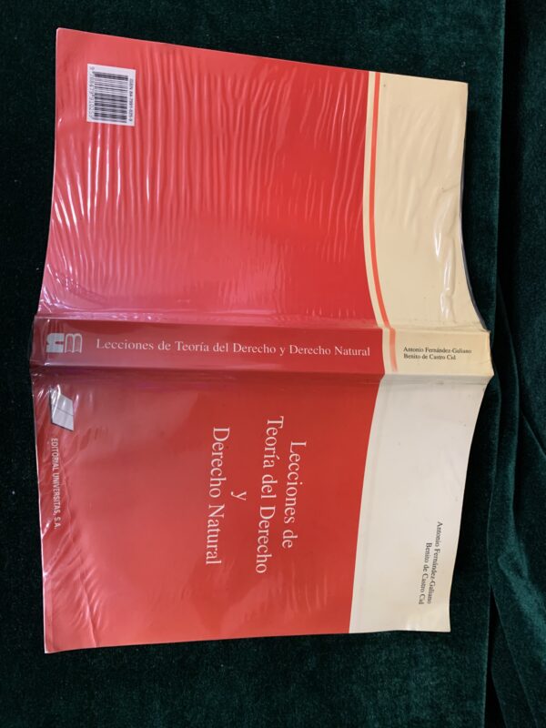 LIBROS; « LECCIONES DE TEORIA DEL DERECHO Y DERECHO NATURAL » EDIC. UNIVERSITAS - Imagen 3