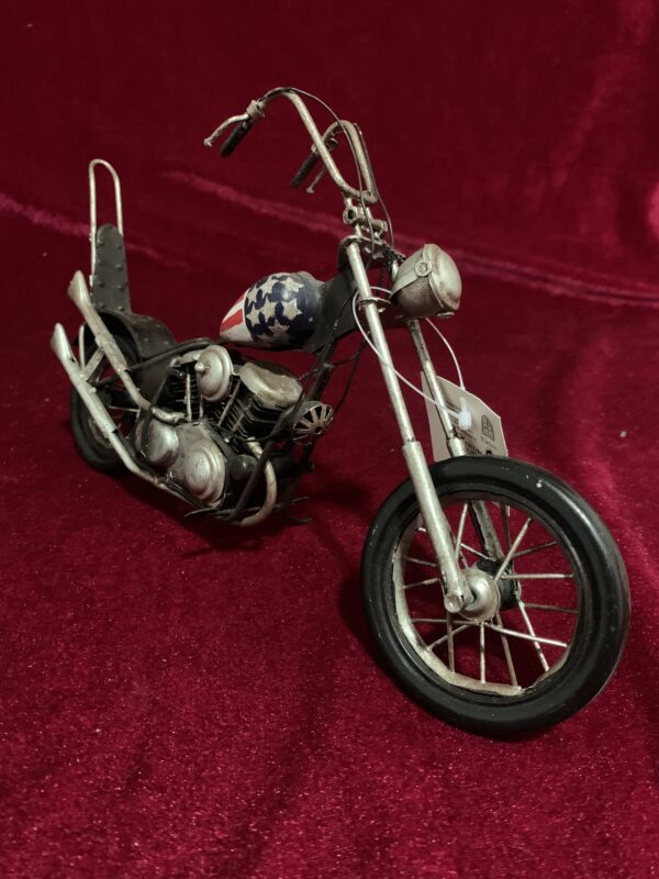 MODELISMO; MOTO DE METAL HARLEY DAVISON EASY RIDER AÑOS 80. - Imagen 5