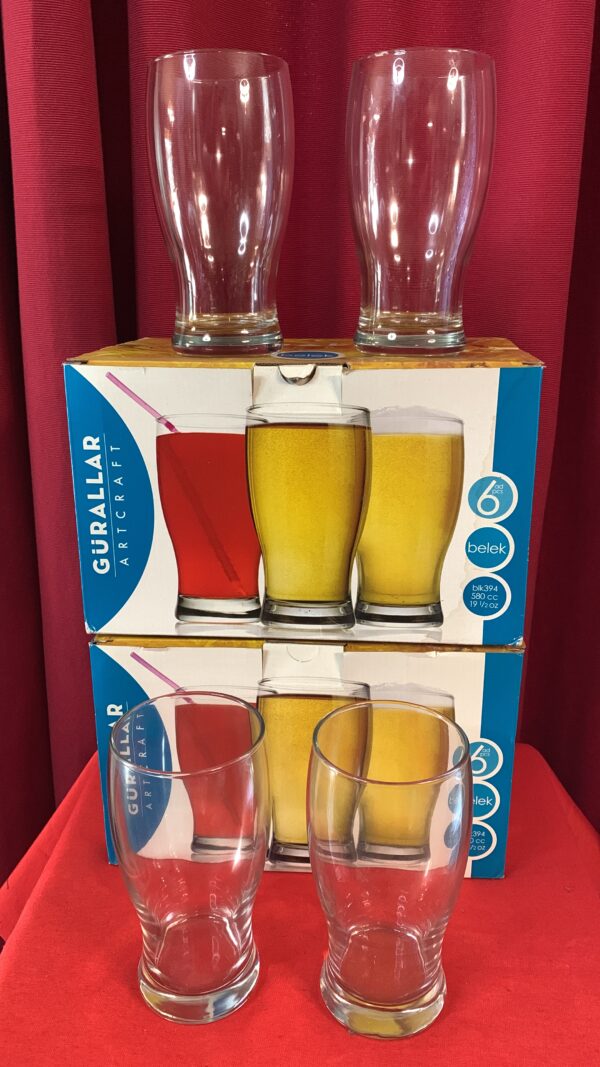 MENAJE; LOTE 6 VASOS CERVECEROS DE LA MARCA GÜRALLAR - Imagen 7