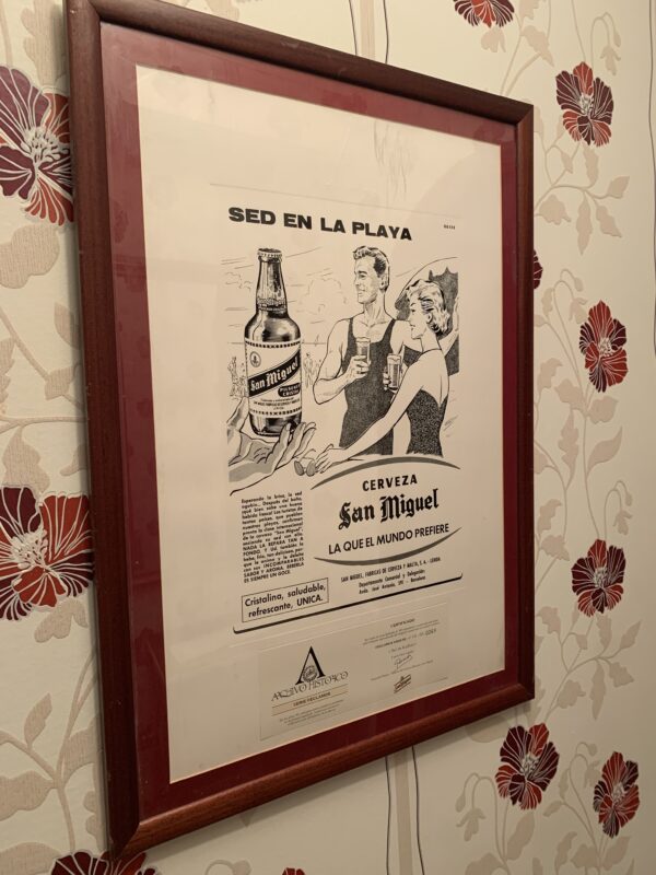 RECLAMO PUBLICITARIO AÑOS 50 CERVEZAS SAN MIGUEL - SED EN LA PLAYA-. - Imagen 5