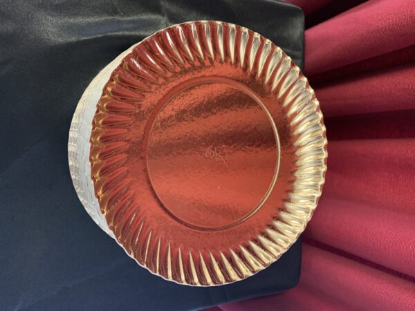 PANADERÍA: LOTE 10 PLATOS DE CARTÓN ORO PARA TARTAS 18 CM.