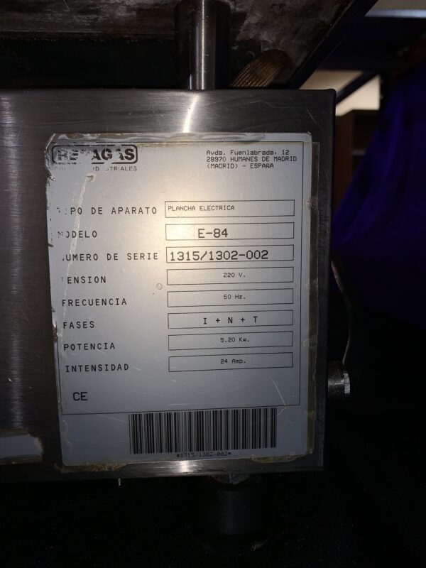 PLANCHA: PLANCHA ELÉCTRICA PROFESIONAL DE SOBREMESA REPAGAS - Imagen 6