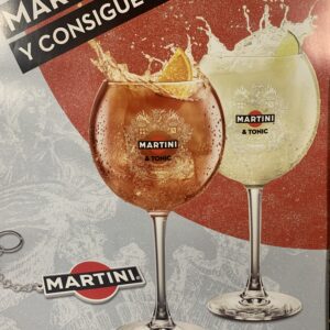 CUADROS; RECLAMO PUBLICITARIO AÑOS 2000 MARTINI - REGALO DOS LLAVEROS ORIGINALES.