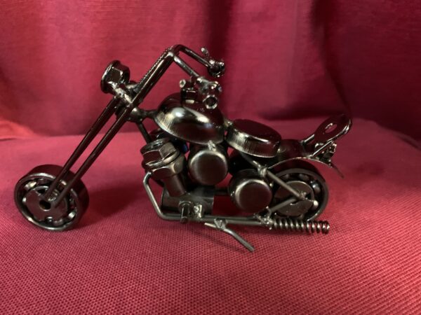 MODELISMO; MOTO DE METAL FABRICACIÓN ARTESANAL AÑOS 00. - Imagen 5