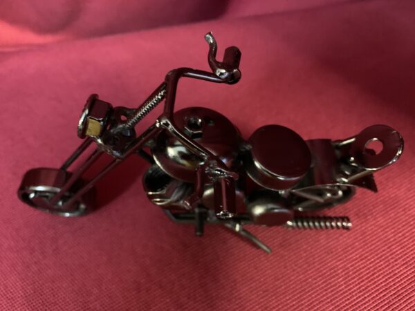 MODELISMO; MOTO DE METAL FABRICACIÓN ARTESANAL AÑOS 00. - Imagen 6
