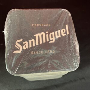 PUBLICIDAD; LOTE DE 10 POSAVASOS PUBLICITARIOS 2 SAN MIGUEL + 5 GRIMBERGEN